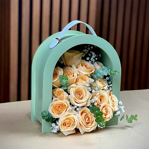 باکس گل تابستانه رز گلبهی