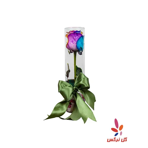 رز شیشه‌ای رنگارنگ