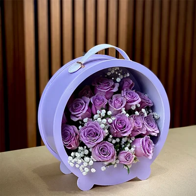 باکس گل تابستانه رز بنفش