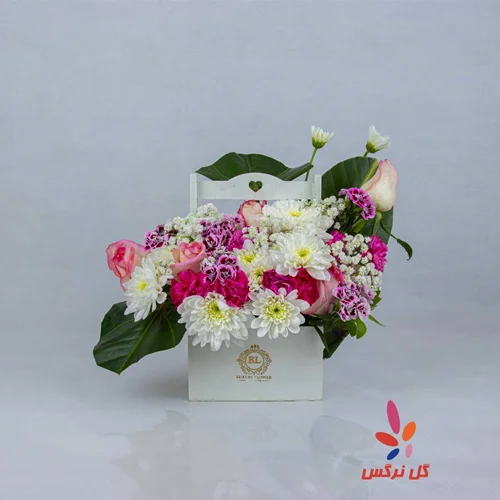 باکس گل مینیاتوری (تم صورتی)